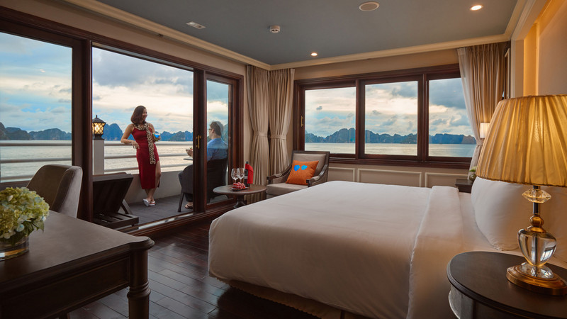 Không gian boong tàu du thuyền Athena Hạ Long Không gian boong tàu du thuyền Athena Hạ Long