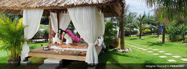 Không gian spa ngoài trời Pandanus Resort Phan Thiết