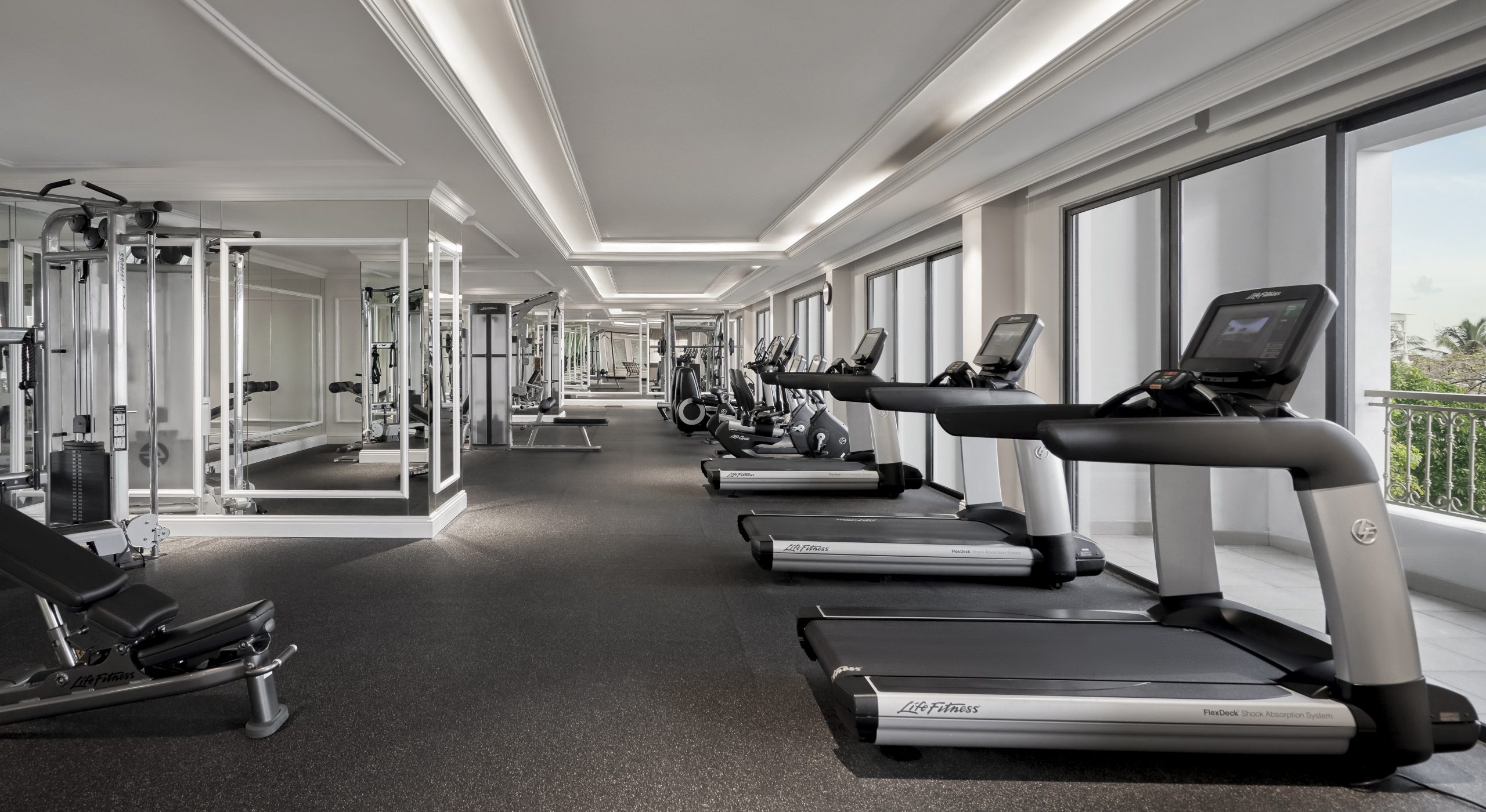 Phòng gym hiện đại tại resort Phú Quốc