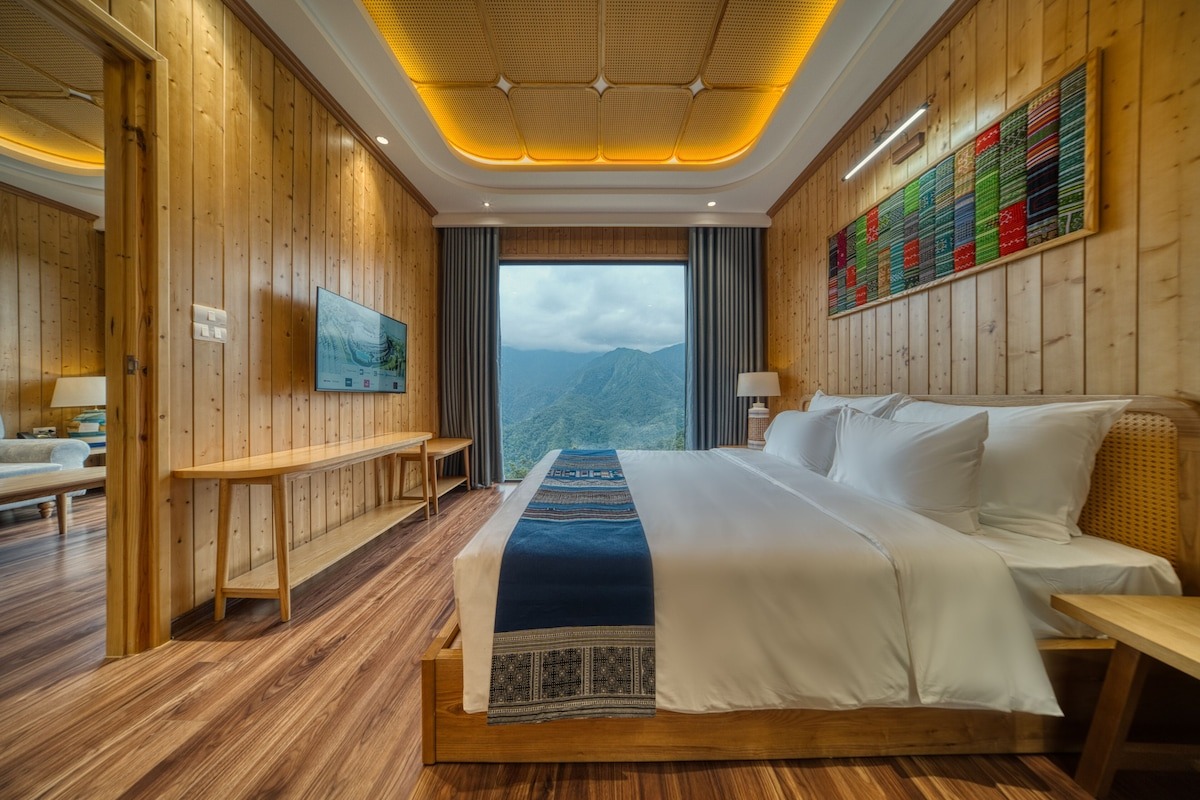 Phòng nghỉ view núi rừng tại Lady Hill Sapa Resort