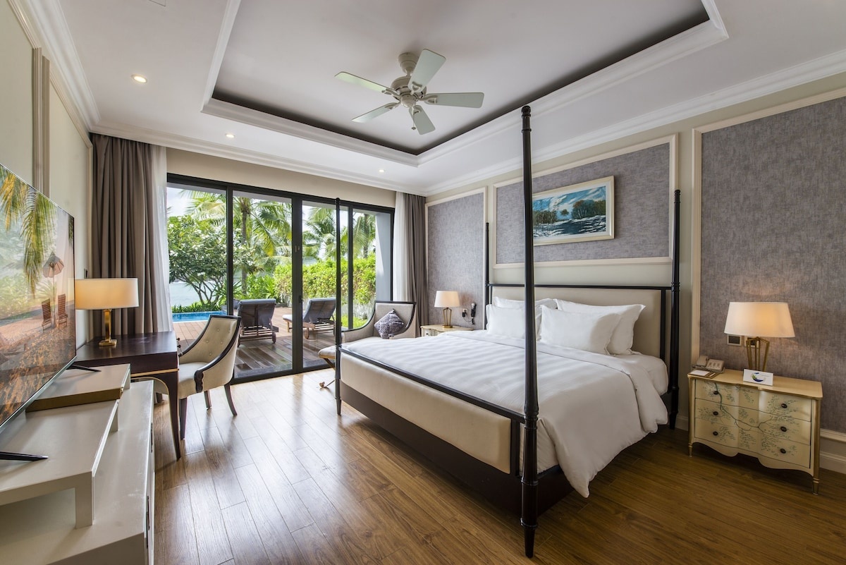 Phòng nghỉ sở hữu kiến trúc Đông Dương (Indochine)