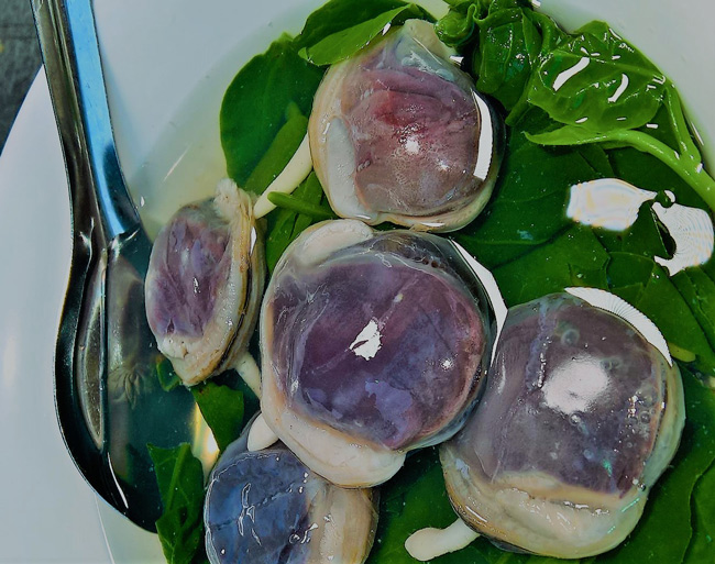 Canh nấu từ con ngán Quảng Ninh