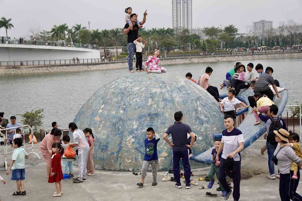 Mô hình mô phỏng các hành tinh trong Công viên Thiên văn học