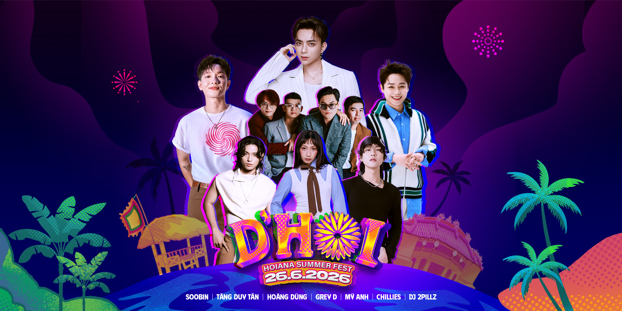 D’Hoi Summer Fest 2026 – đại nhạc hội kết hợp nghỉ dưỡng hè tại Hội An