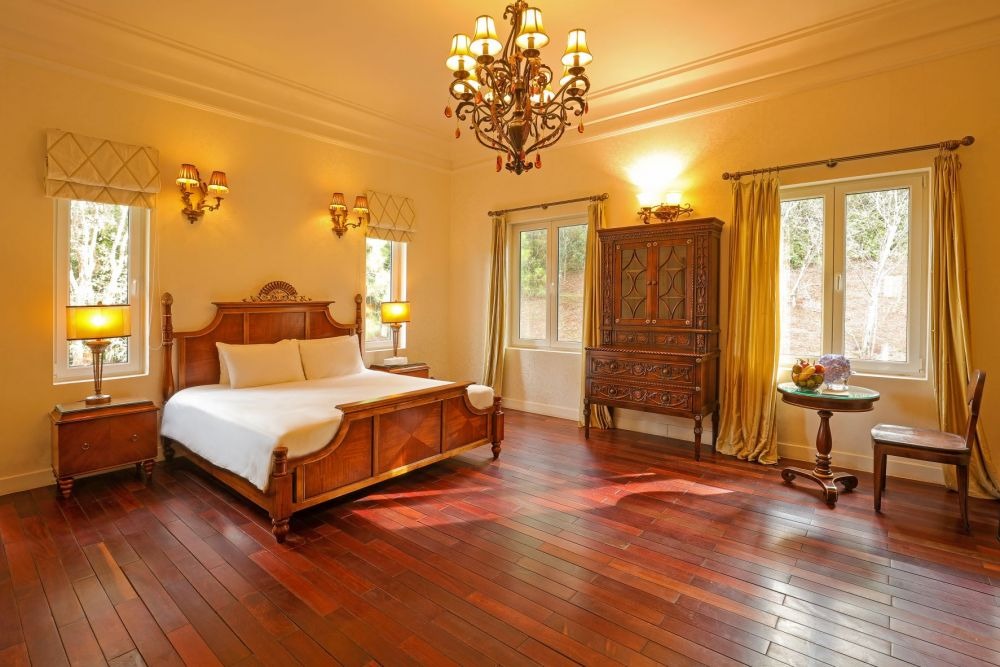 Phòng ngủ biệt thự Sakura tại Đà Lạt Edensee Lake Resort
