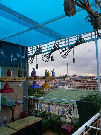 Không gian Đà Lạt Note Hostel tách biệt khỏi phố xá ồn ào