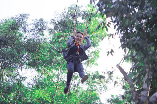 Đà Nẵng là địa phương tiếp theo Đà Lạt, Huế, Quảng Bình có đường trượt zipline. Ảnh: KDL HPT