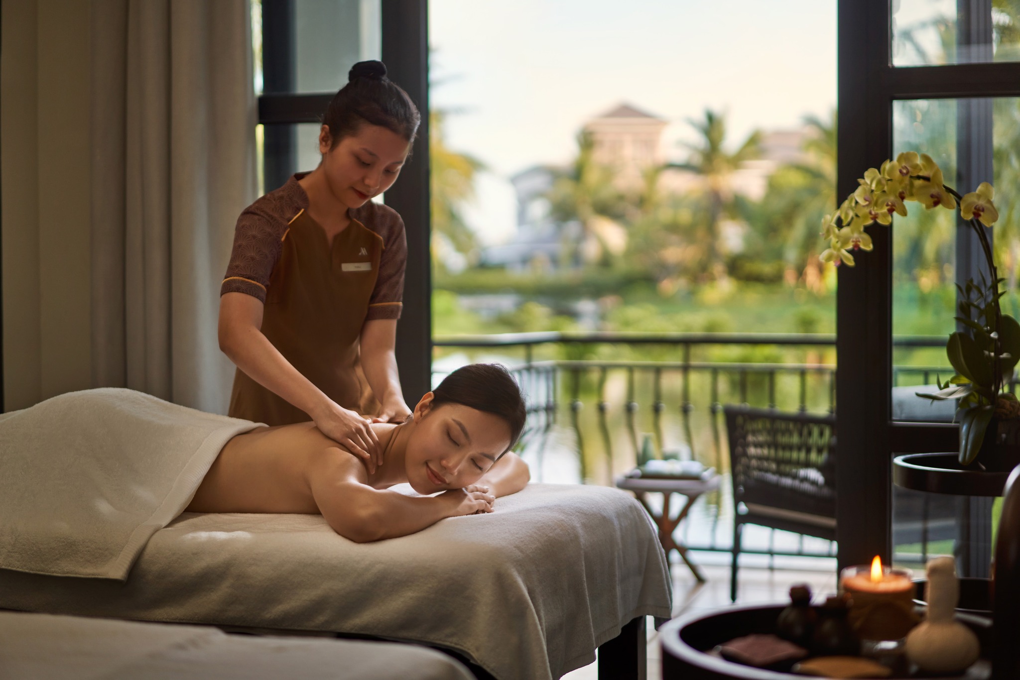 Không gian trong villa của Đà Nẵng Marriott Resort