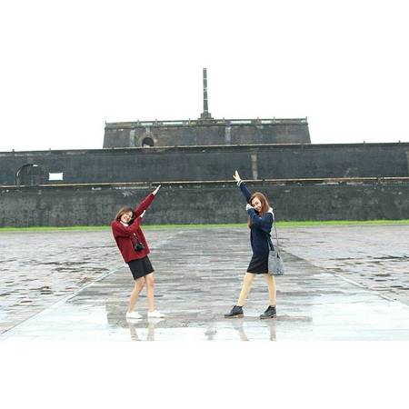 Khuôn viên xanh mát bên trong Đại Nội Huế