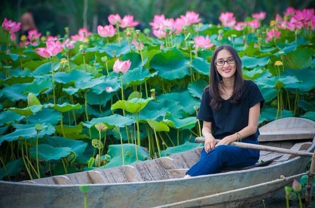 Toàn cảnh đầm sen Tam Đa