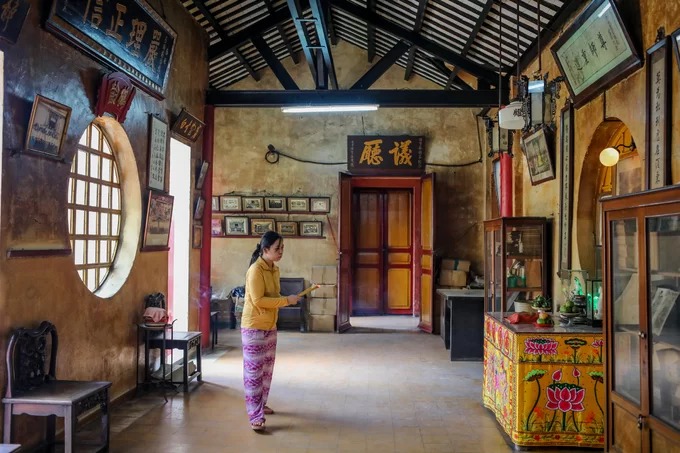 Gian phòng tầng hai Khánh Vân Nam Viện mang nét văn hóa người Hoa