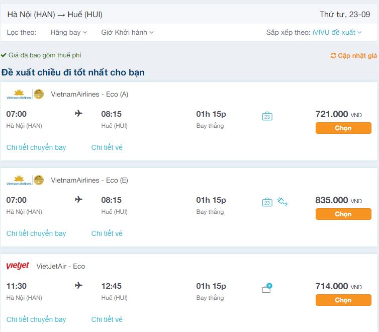 Kinh nghiệm đặt vé máy bay đi Huế giá tốt nhất
