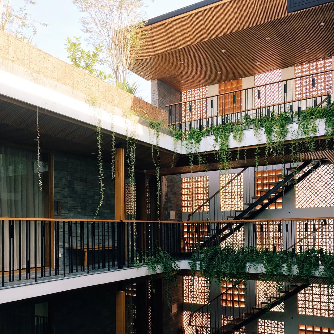 Không gian xanh mát tại Minh House Đà Nẵng