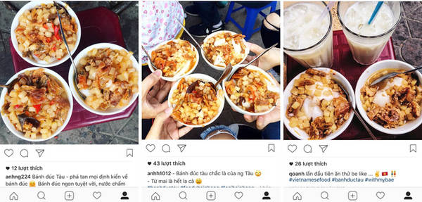 Khách du lịch thưởng thức bánh đúc tàu Hải Phòng