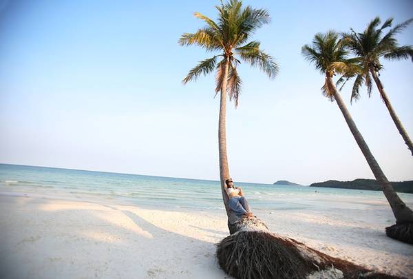 Bờ biển dài thoai thoải tại Bãi Sao Phú Quốc