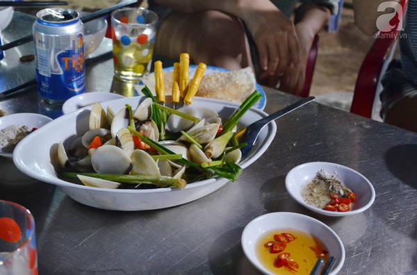 Dãy quán hải sản đường Xuân Diệu Quy Nhơn