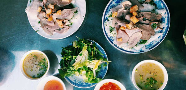 Bánh hỏi cháo lòng ngon tại quán Mẫn Quy Nhơn