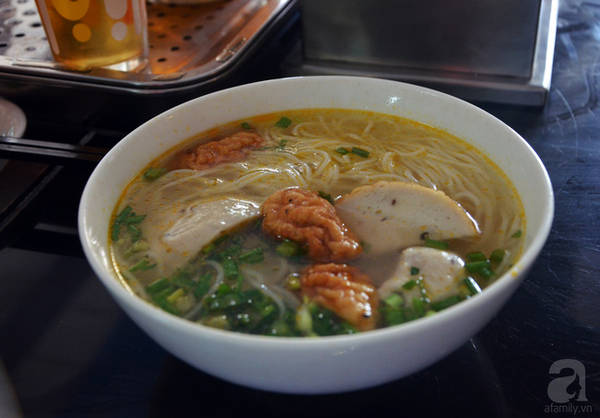Bún chả cá ngon tại Quy Nhơn