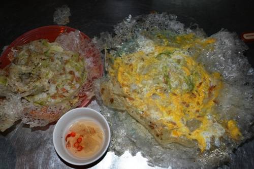 Bánh khoái tép món ăn vặt Thanh Hóa chỉ có ở TP Thanh Hóa