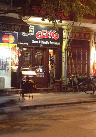 Quán Gecko với phong cách châu Âu. Ảnh: foody
