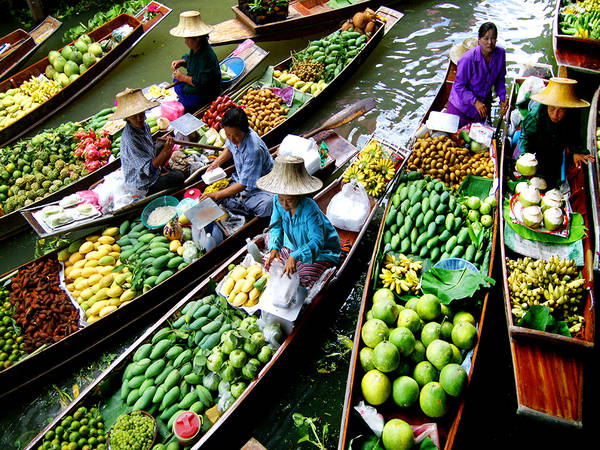 Chợ nổi Taling Chan chợ ẩm thực châu Á tại Bangkok
