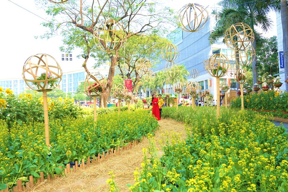 Đường hoa Phú Mỹ Hưng điểm sống ảo Sài Gòn