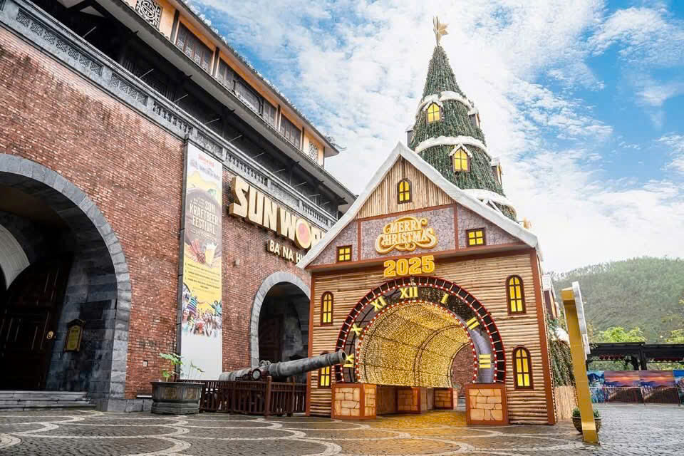 Bà Nà Hills điểm vui chơi Đà Nẵng trang trí mùa lễ hội cuối năm