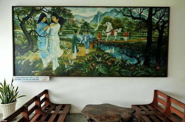 Tranh sơn dầu của Lê Chánh tại Dinh Độc Lập Sài Gòn