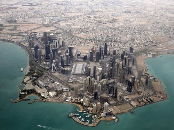 Khu ngoại giao Doha Qatar nhìn từ trên cao