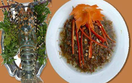 Tiết canh tôm hùm Long Hải - món ngon Vũng Tàu độc đáo