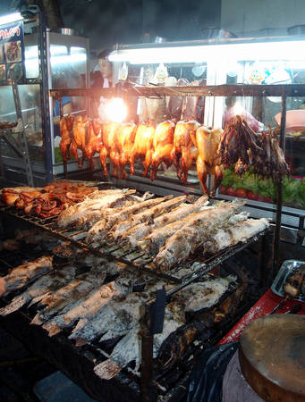Ẩm thực Bangkok - Cá nướng muối