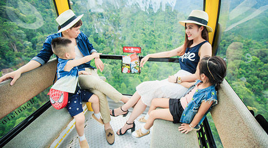 Cáp treo Bà Nà trong hành trình du lịch gia đình Đà Nẵng