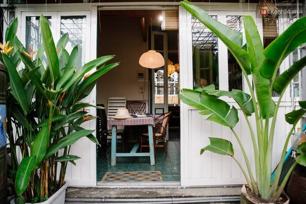 Trang trí vintage độc đáo tại homestay Hà Nội Le Bleu