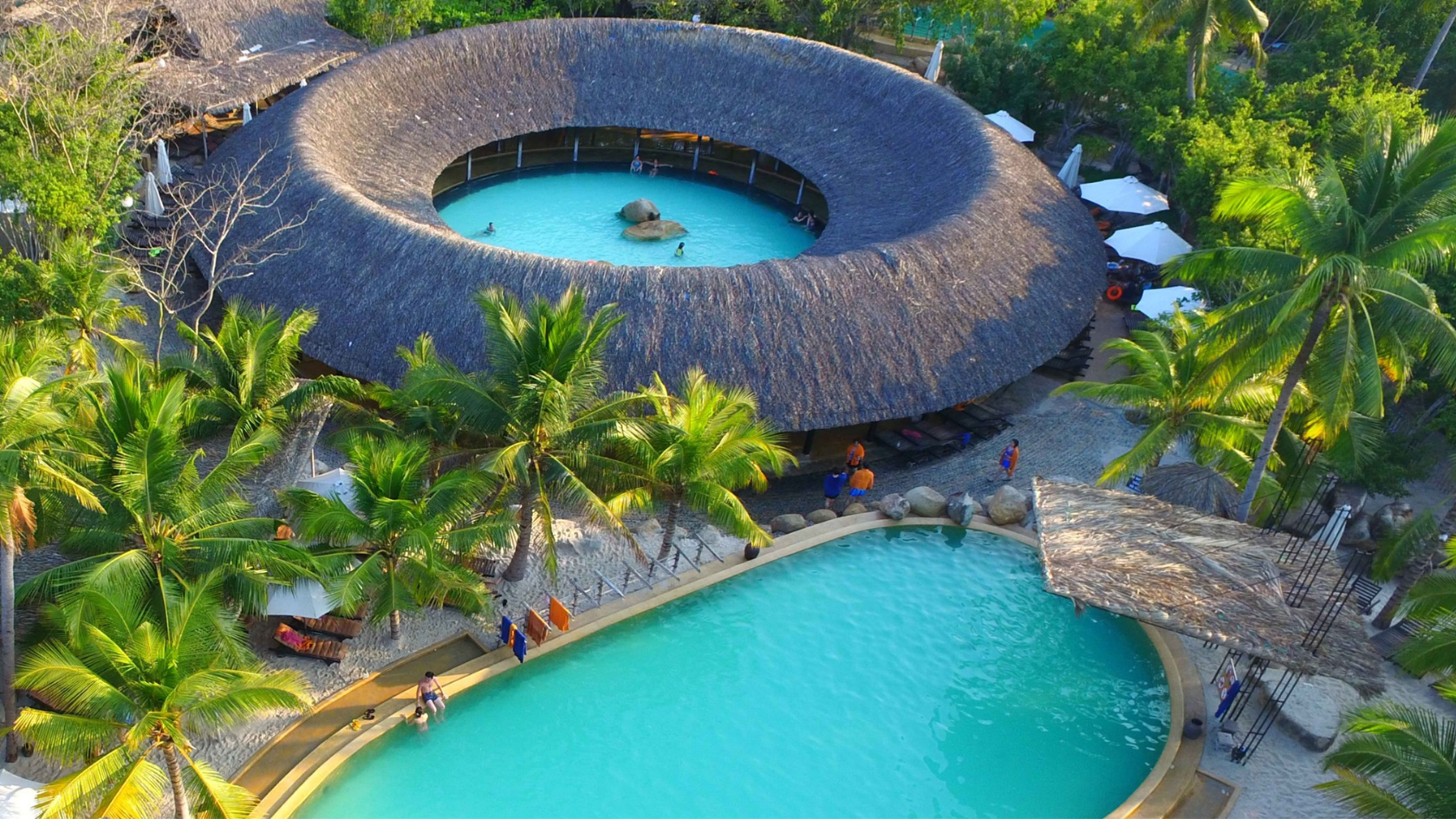 Khu suối khoáng nóng I-Resort Nha Trang thanh bình