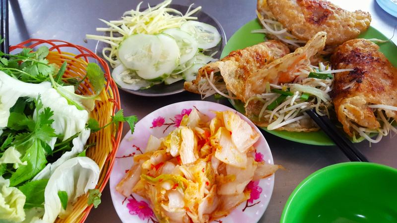 Bánh xèo đậm vị dân dã ẩm thực Ninh Thuận