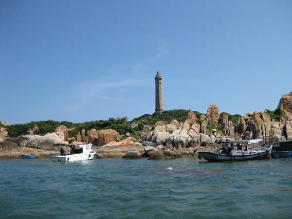 Vẻ đẹp Mũi Kê Gà Phan Thiết nhìn từ thuyền