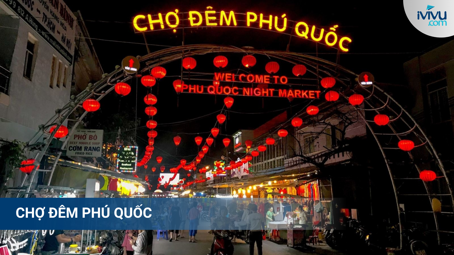 Chợ đêm Phú Quốc sầm uất về đêm
