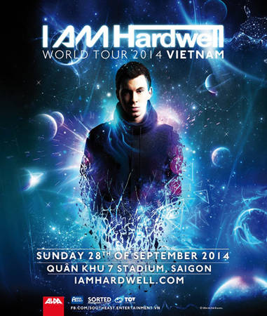 Hardwell Sài Gòn - Poster chính thức của I Am Hardwell 2014