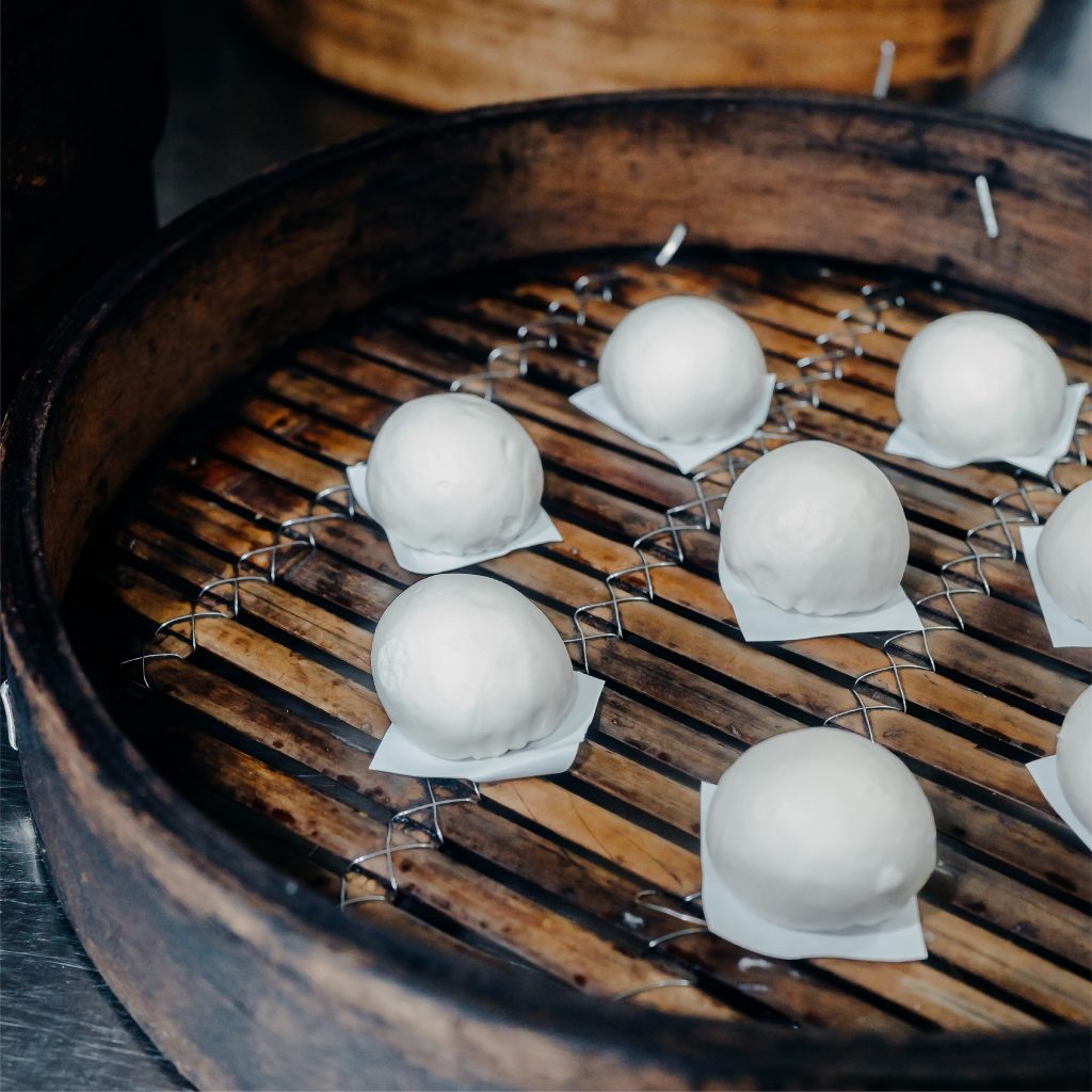 Bánh bao mới quán cà phê Singapore