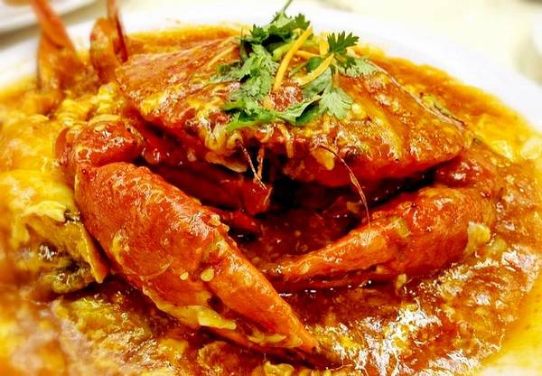 Món Cua sốt ớt lạ miệng.