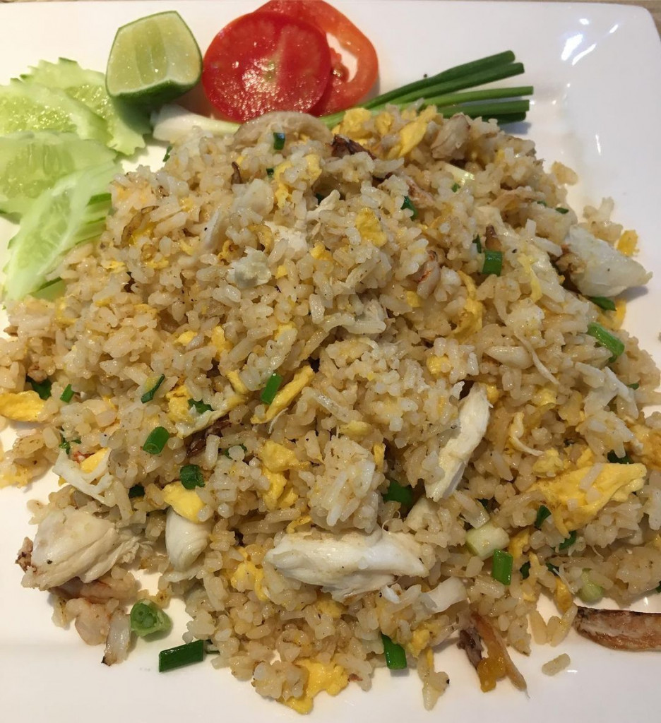 Cơm chiên ghẹ Thái Lan. Ảnh: foodsfoodsss