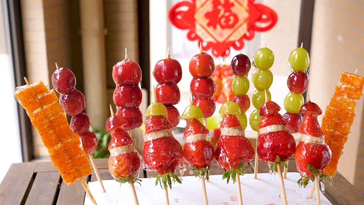 Kẹo hồ lô - món ăn vặt nổi tiếng ẩm thực Bắc Kinh