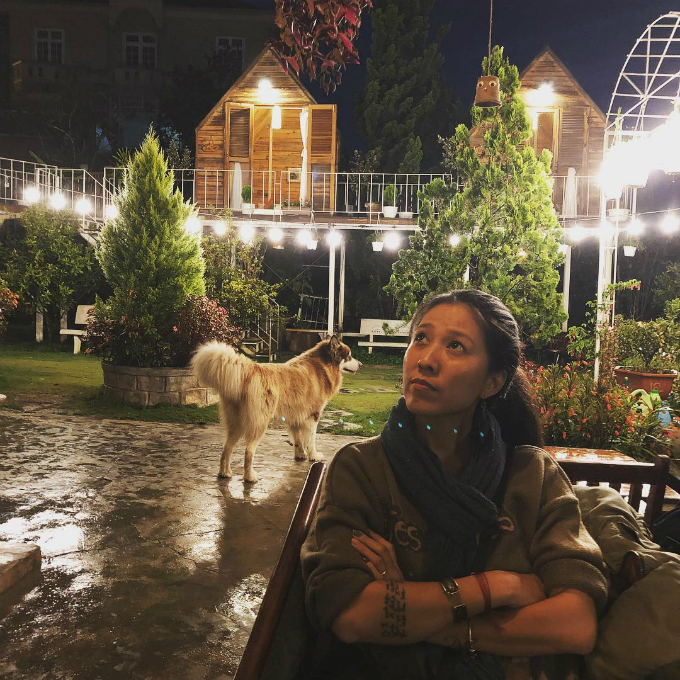 Homestay còn có một "nhân viên" đặc biệt là chú chó xinh xắn, rất thân thiện với khách hàng, trong đó có May Phạm. In The Pines nằm trên một góc của đường Xô Viết Nghệ Tĩnh, thuận lợi để bạn có thể di chuyển đến khu trung tâm Đà Lạt và tham quan các danh thắng như hồ Xuân Hương, chợ Đà Lạt, nhà thờ Con Gà...