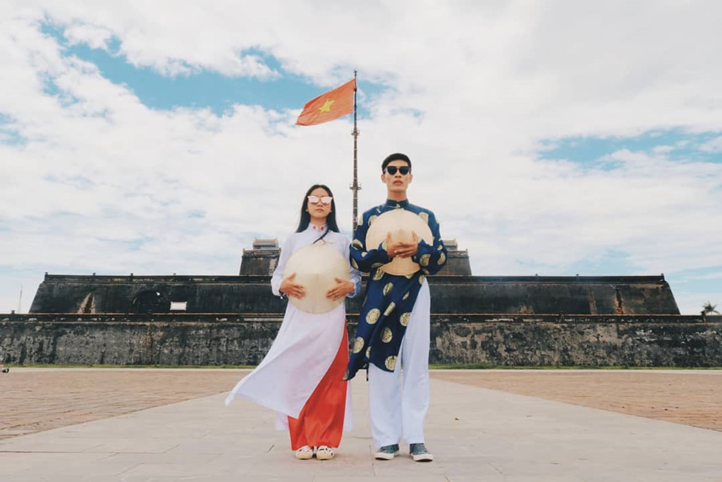 Huế tươi trẻ và thú vị trong cách check-in của những bạn trẻ. Ảnh: @wiwatnop .