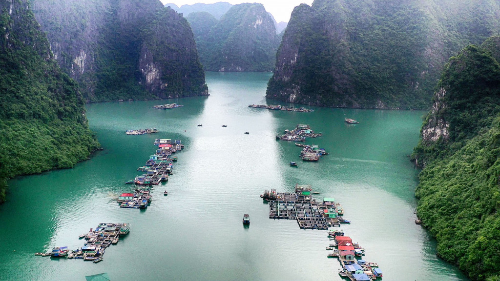 Làng chài Trà Báu gần Dora Cruise Hạ Long