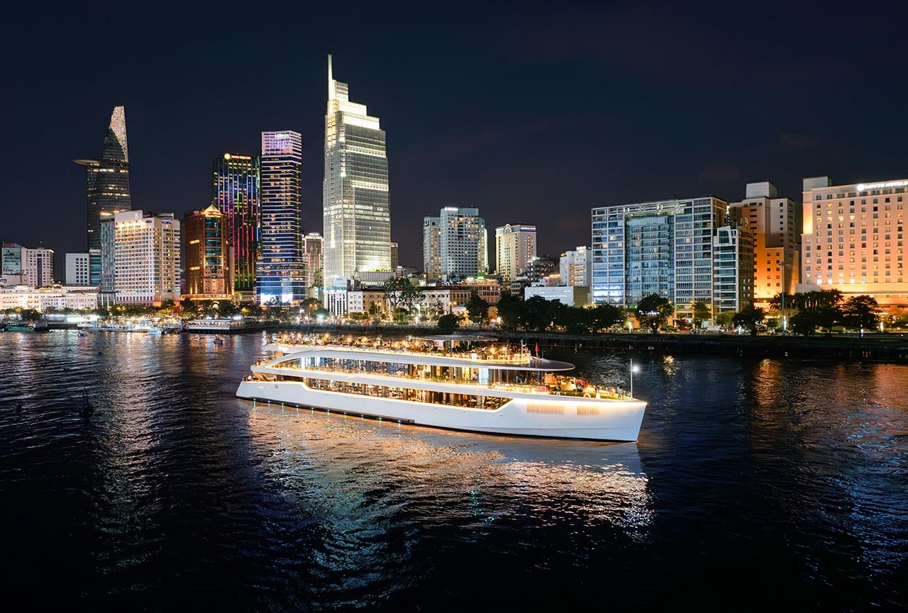 Du thuyền ăn tối trên sông Sài Gòn Elite đẳng cấp