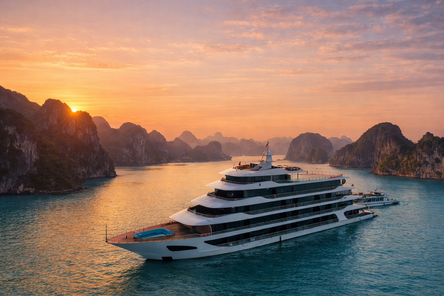 Sắp ra mắt du thuyền Halora Nova – nghỉ dưỡng sang trọng giữa vịnh Lan Hạ