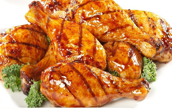 Rim đùi gà rim mật ong với sốt bơ mật ong