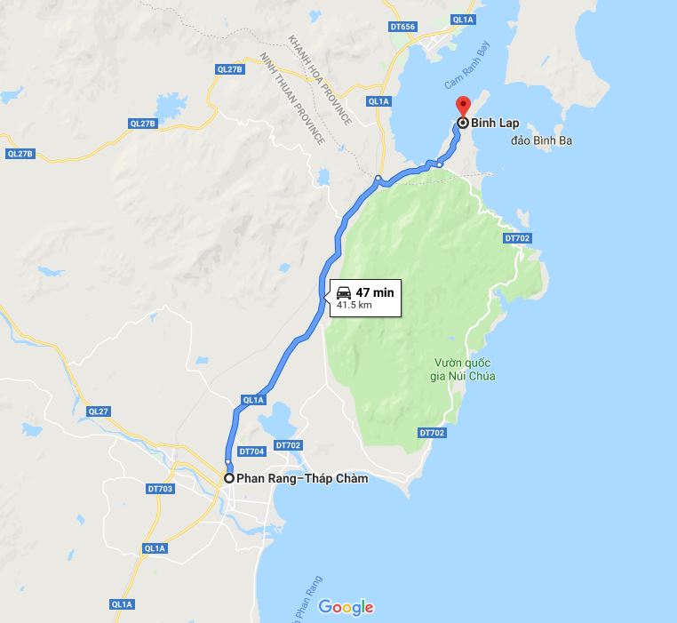 Cung đường từ Phan Rang đi Bình Lập