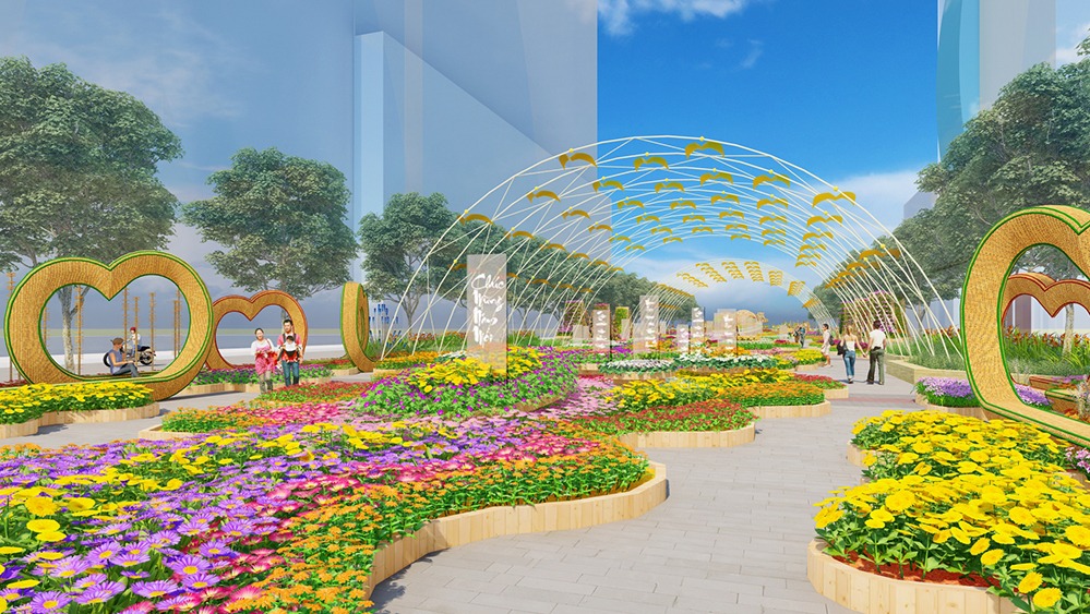 Đường hoa Nguyễn Huệ Tết Nhâm Dần Đường hoa Nguyễn Huệ 2022 tại Sài Gòn